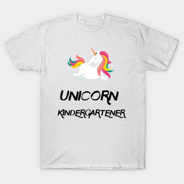 Back To School Trendy Unicorn Lover Gift For Girls - Unicorn Kindergartener T-Shirt by AwesomeApparel